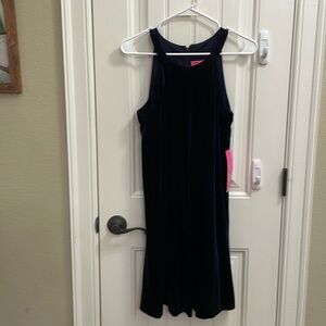 💙💙BETSEY JOHNSON navy velvet sleeveless dress fairycore size 4